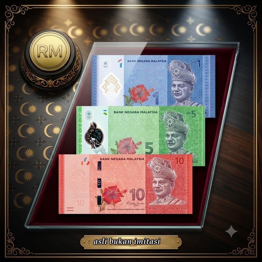 Koleksi Malaysia Ringgit Pecahan 10 ,5 ,1  Ringgit