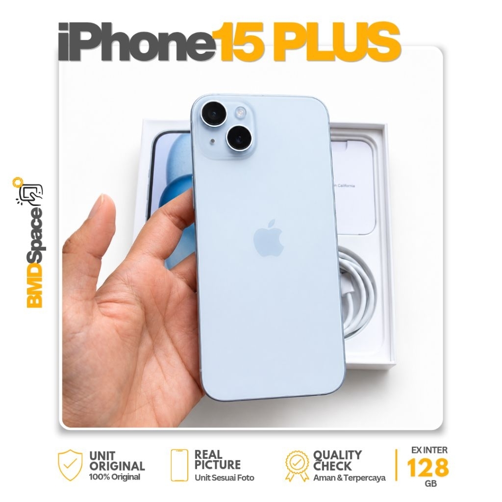 iPhone 15 PLUS 128GB ALL OPERATOR - Second Inter Original Apple