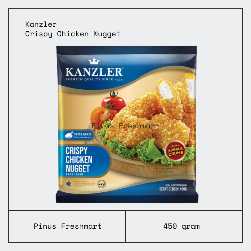 Kanzler Crispy Chicken Nugget 450gr / Nugget Crispy Kanzler