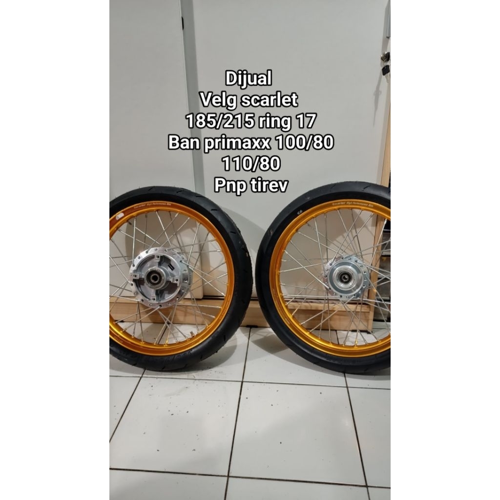 velg set scarlet ring 17 tiger revo CBR 150 tiger