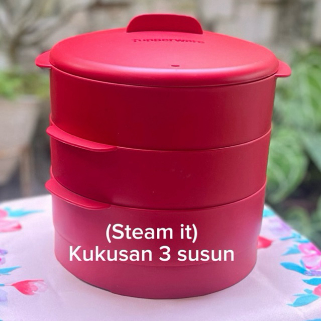 KUKUSAN /STEAM IT 2 SUSUN DAN 3 SUSUN TUPPERWARE ORIGINAL