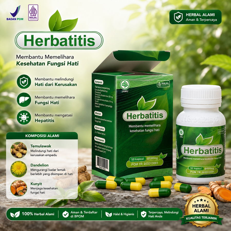 Herbatitis Herbal Liver Solusi Memperbaiki Sel Hati & Turunkan SGOT SGPT Hepatitis