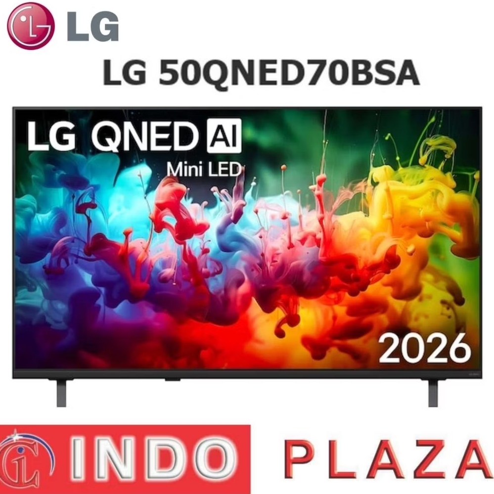 TV LG QNED 50 INCH AI QNED70BSA MINI LED 4K UHD HDR 10 SMART TV 2026