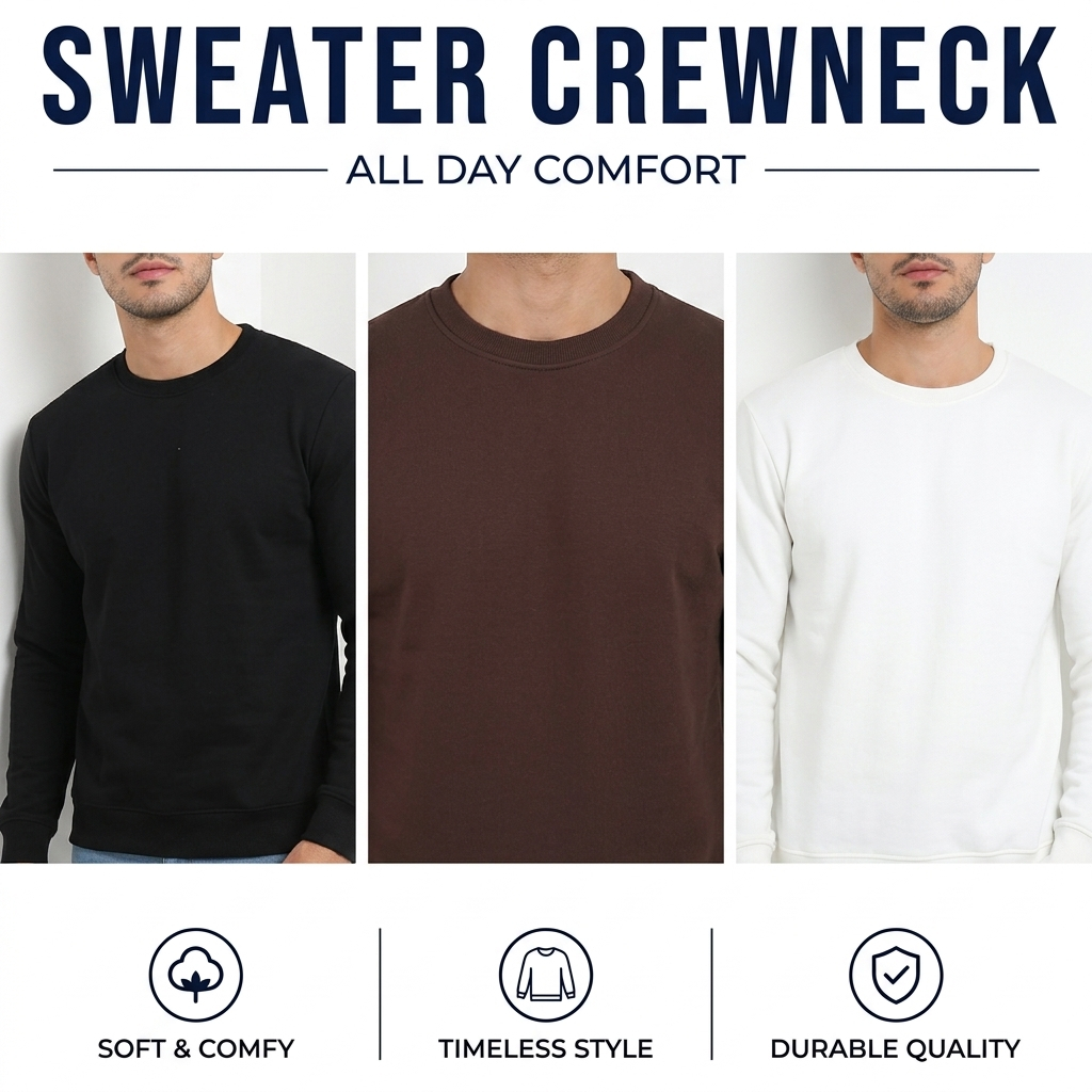 Andrew Smith Sweater Crewneck Regular Pria