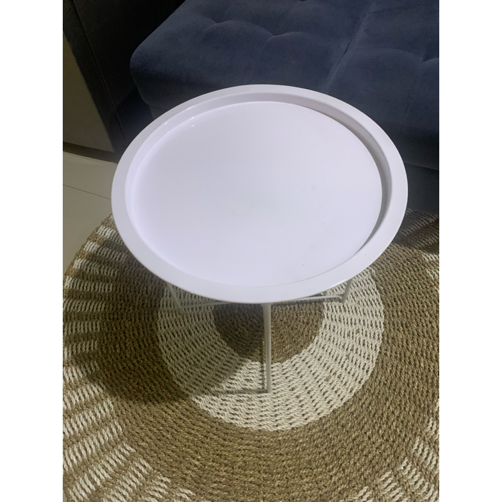 meja bulat besi / meja cafe