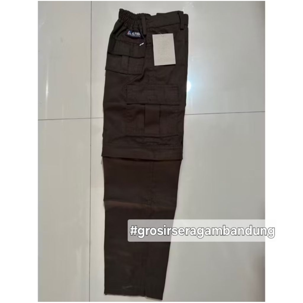 Celana sekolah PDL Panjang Pramuka-Hitam