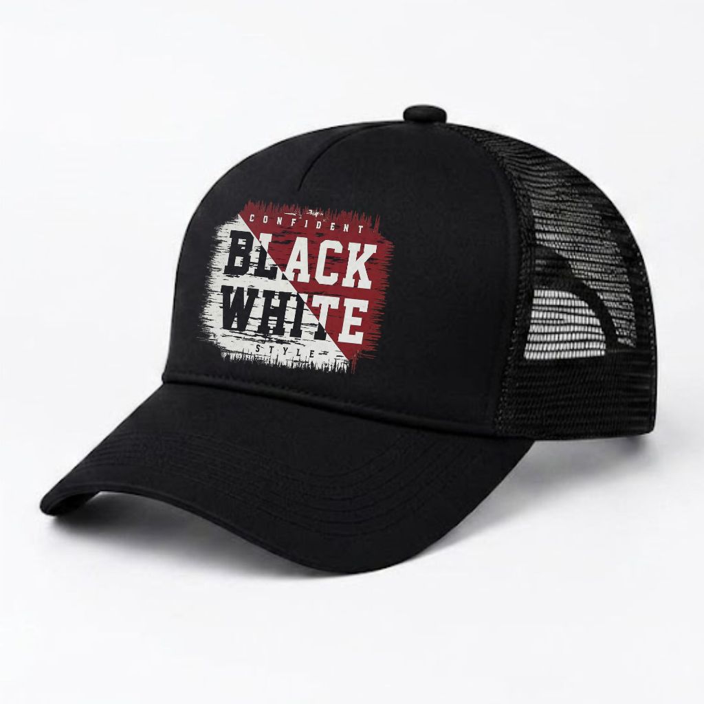Topi Jaring Pria | Topi Jaring Full Hitam Premium | Topi Jaring Pria Dewasaa