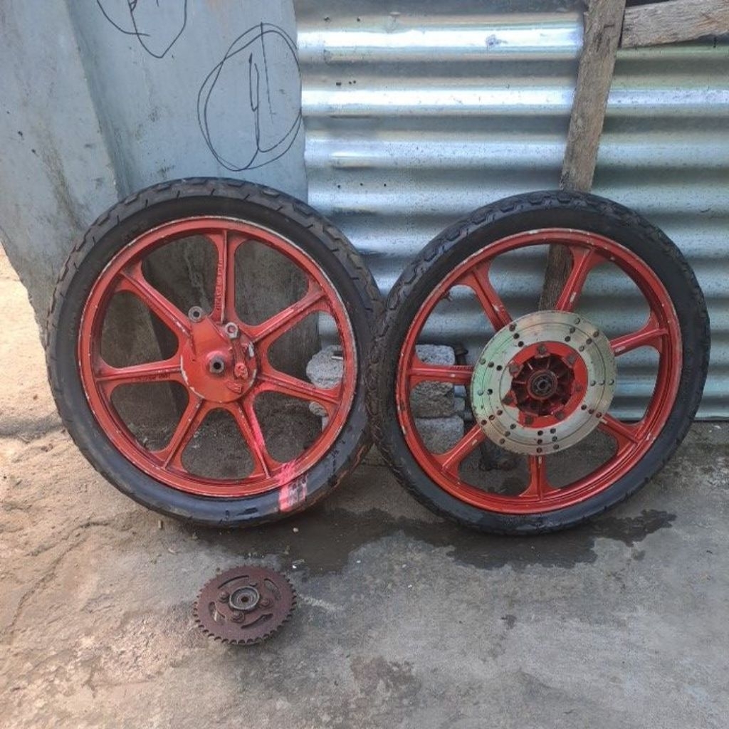 velg set sport rim palang 7 kawasaki GTO binter