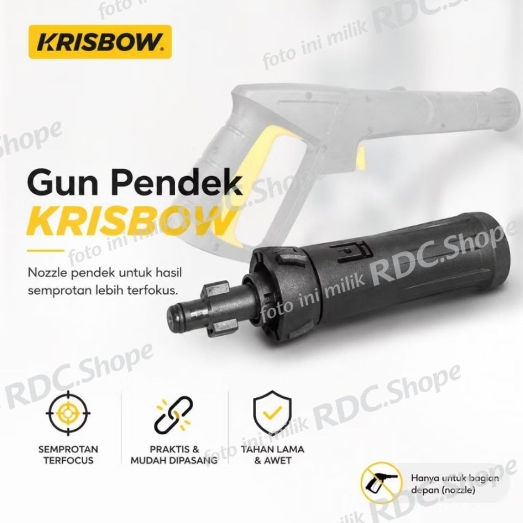 LANCE PENDEK KRISBOW / GUN JET CLEANER /GUN HIGH PRESSURE KRISBOW / TEMBAKAN JET CLEANER KRISBOW