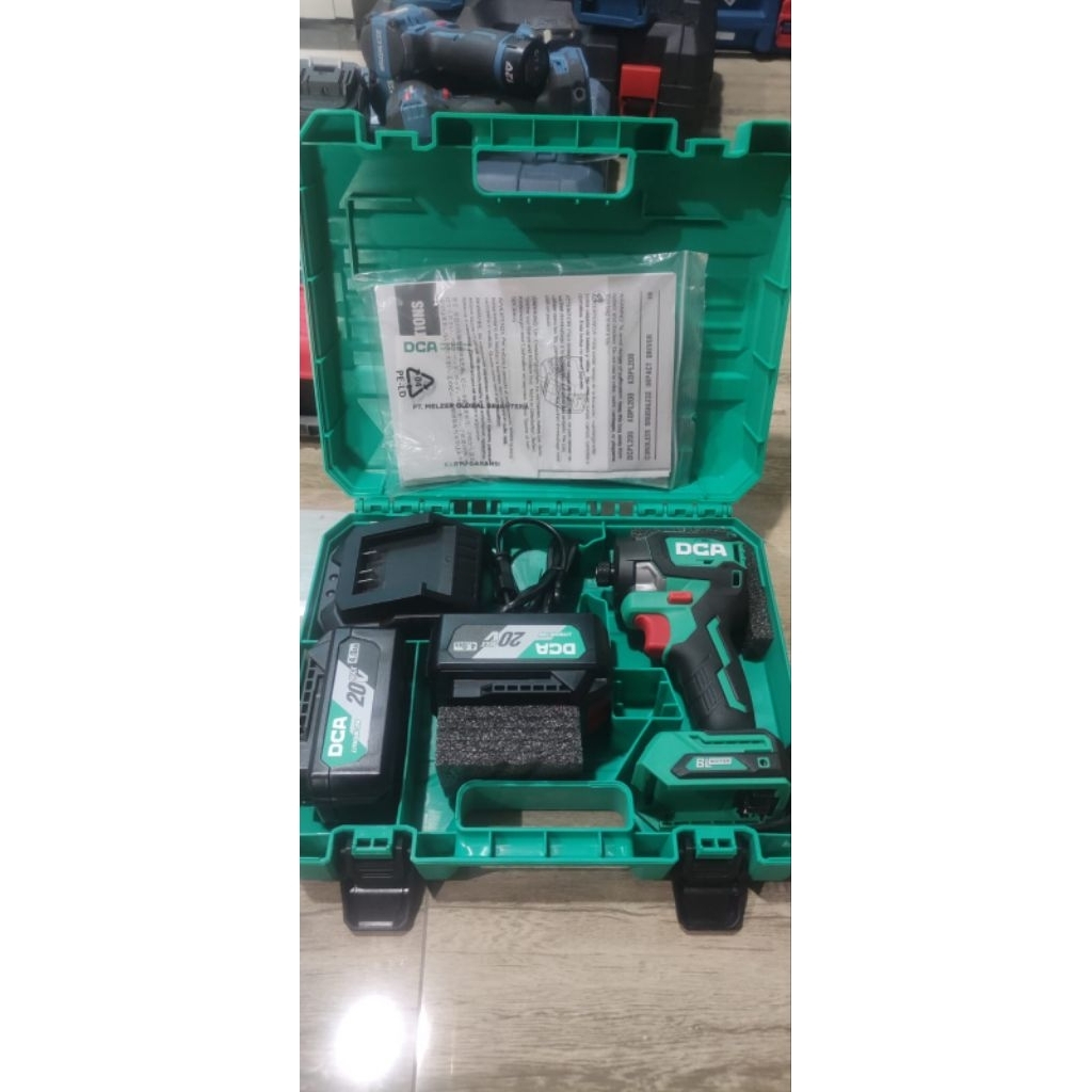 impact Driver DCA ADPL208 EM, lengkap fullset Baru