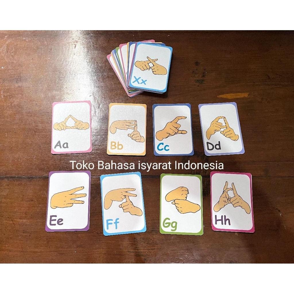kartu bahasa isyarat  bisindo