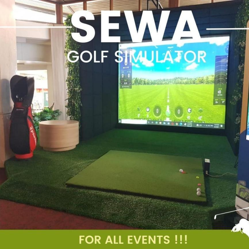 SEWA RENTAL Golf Simulator untuk Event