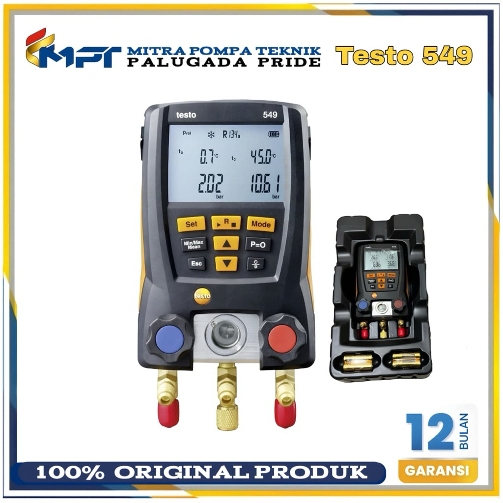 Refrigerantion Digital Manifold Gauge Meter Testo 549