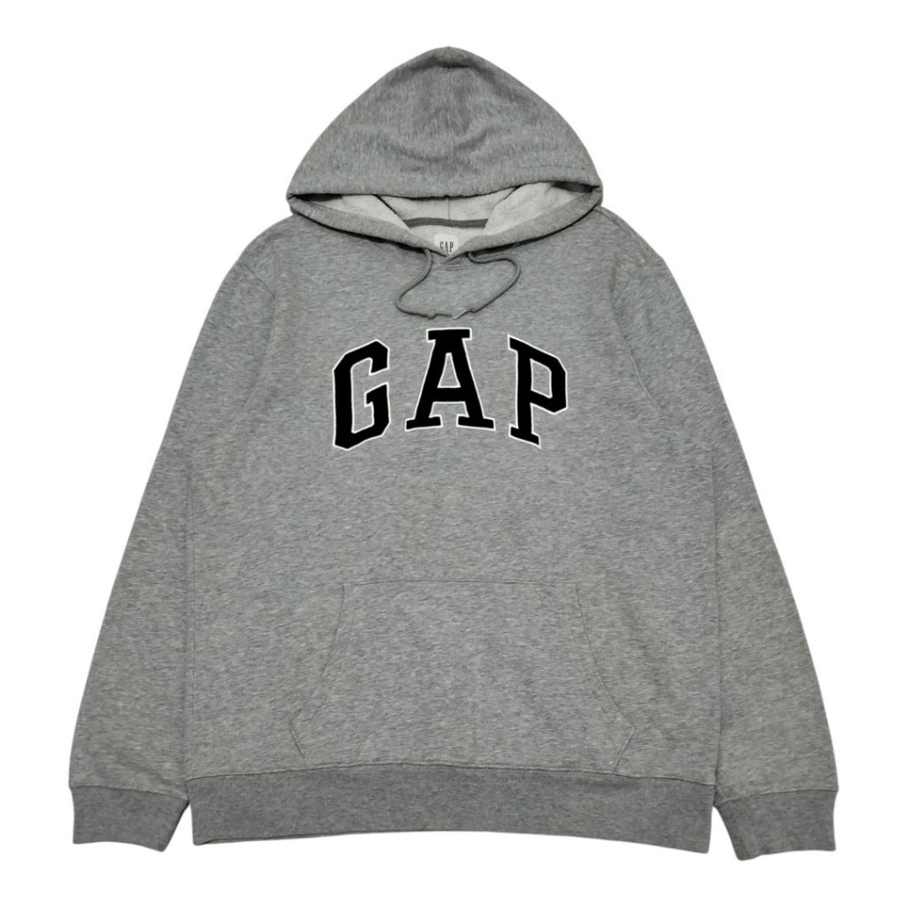 HOODIE GAP LOGO ABU / GREY MISTY 2 SECOND ORIGINAL