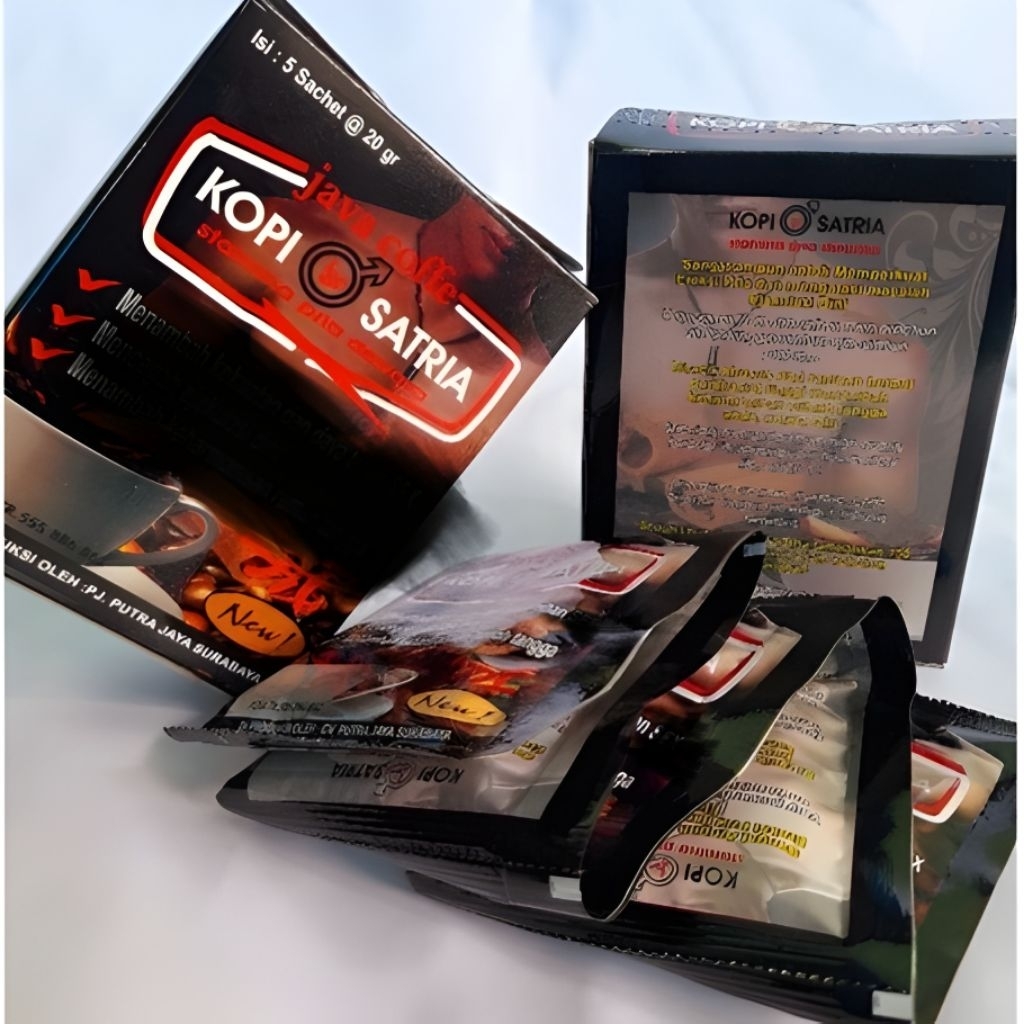 Kopi Satria Java Coffe 5 Sachet Kopi Herbal Asli Jawa 100% Original || 1 Box Isi 5