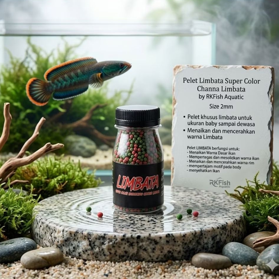 Pelet Limbata Super Color RKFish Aquatic Pakan Channa Limbata