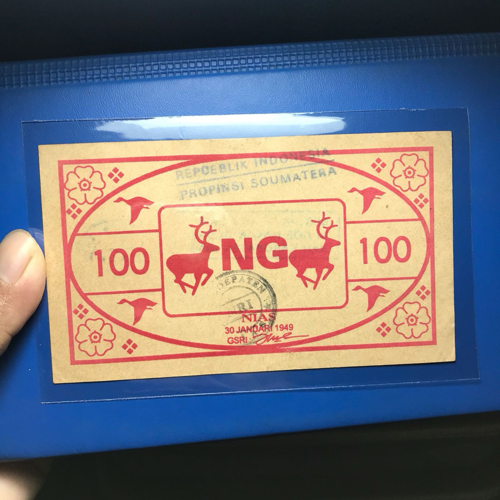 Uang Orida Asli 100 Rupiah Nias