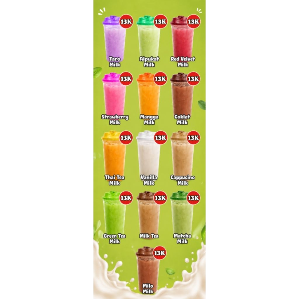 minuman varian rasa matcha