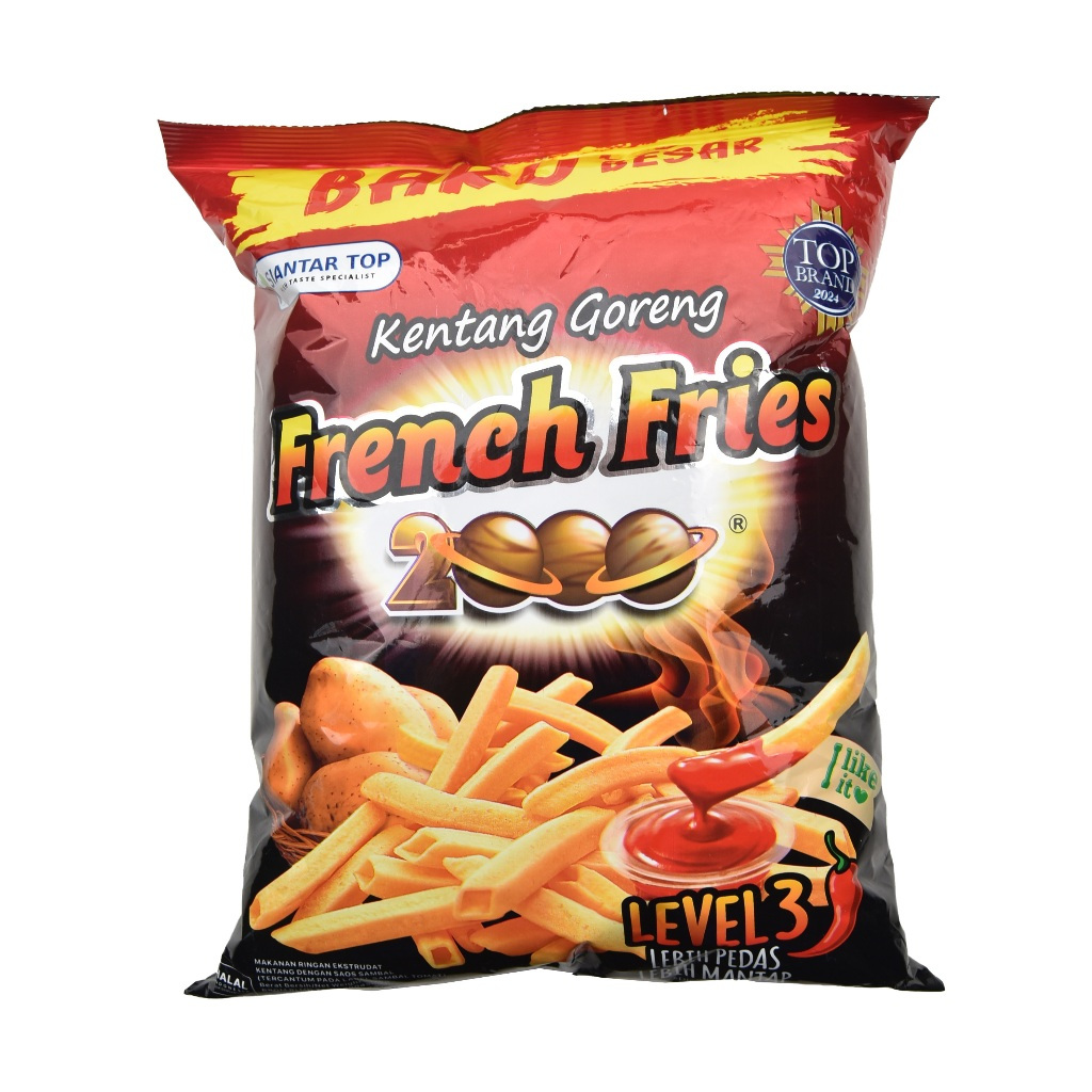 Siantar Top French Fries 2000 Level 3 Jumbo Pack 128gram