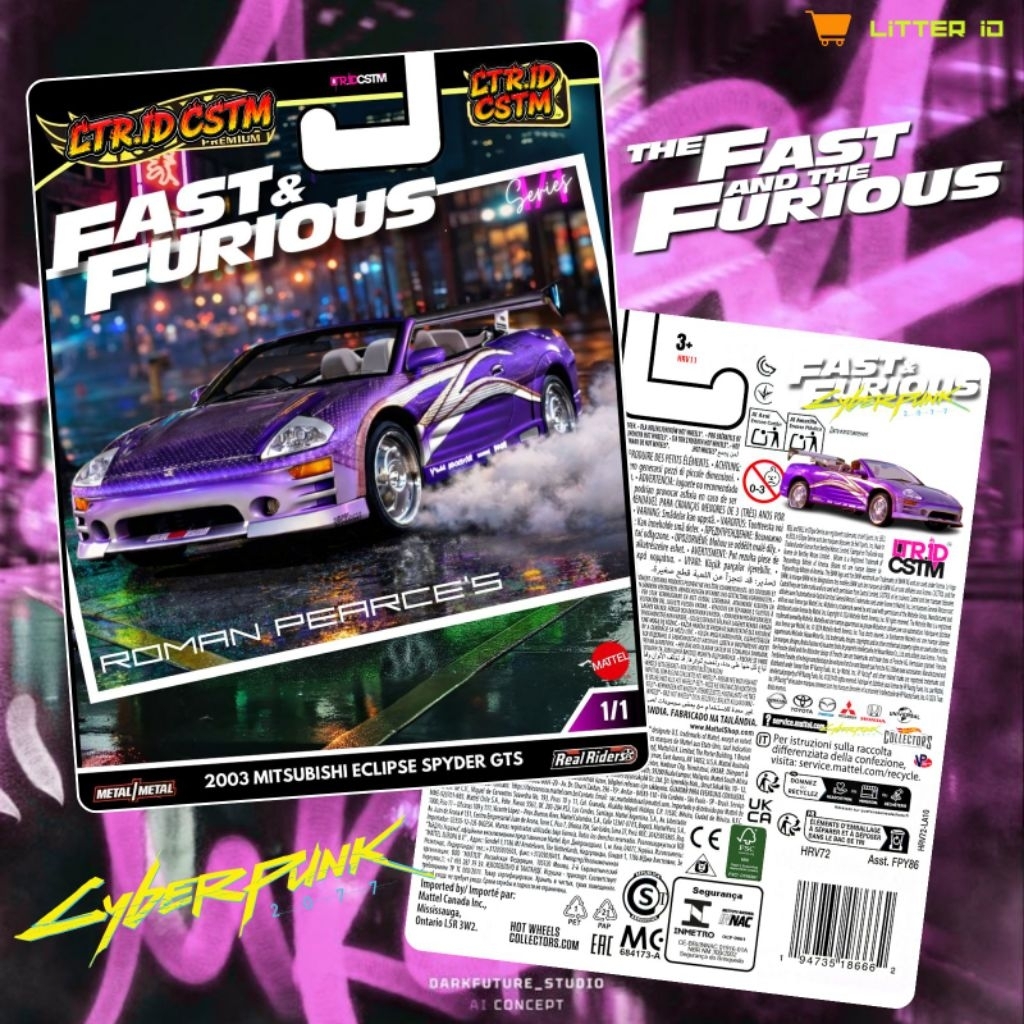 Custom Card Premium Mitsubishi Eclipse Spyder GTS Cyber Punk