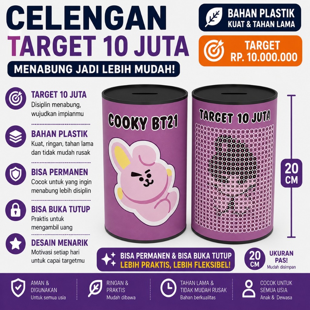 karakter celengan target 10 juta- celengan target 10 juta spiderman- celengan permanen tinggi 20 cm