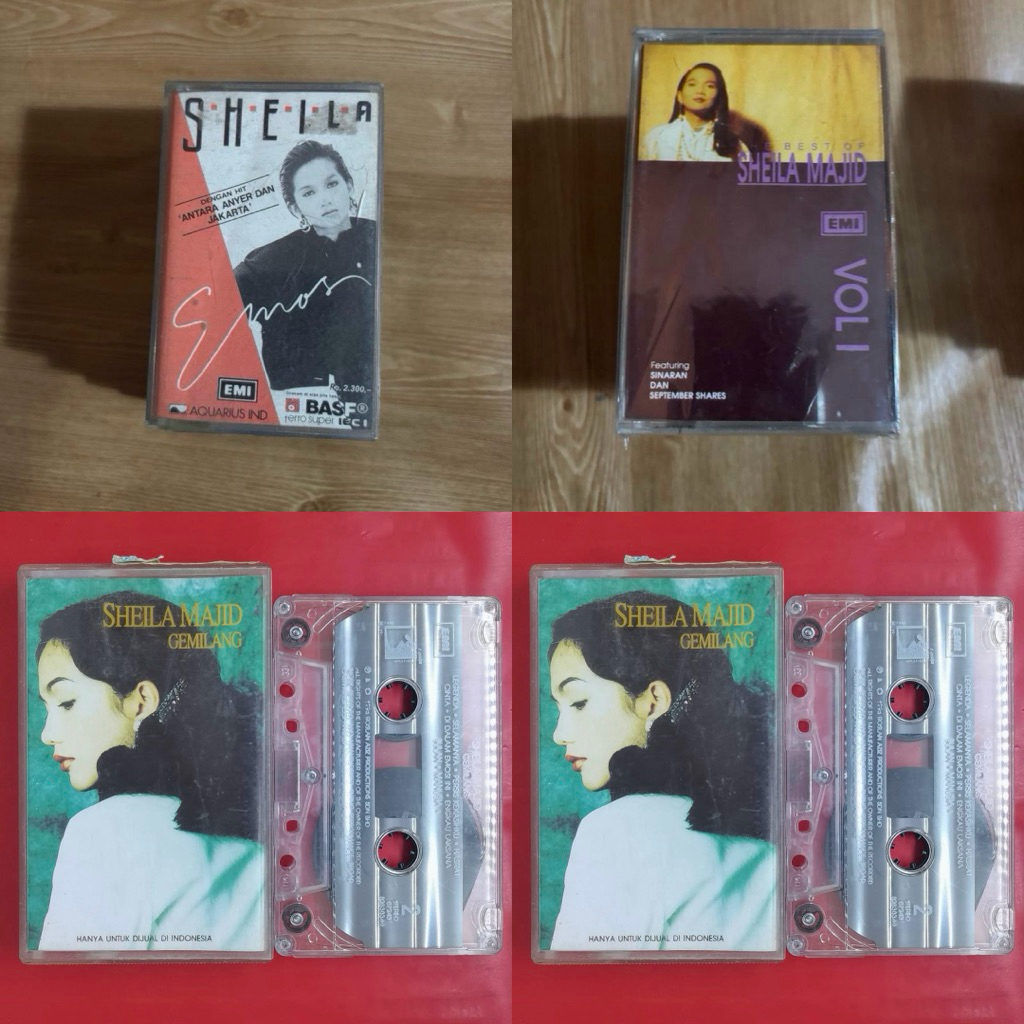 ORIGINAL KASET BEST OF SHEILA MAJID GEMILANG VOL 1 MADJID SINARAN EMOSI ANTARA ANYER DAN JAKARTA EMI