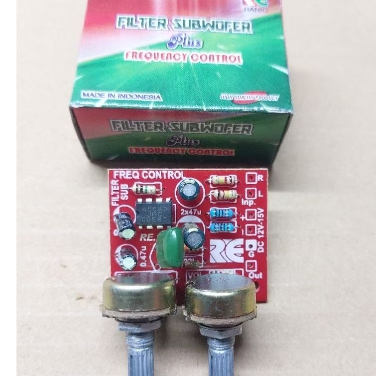 Kit Filter Subwoofer Pre Amplifier 2 Potensio