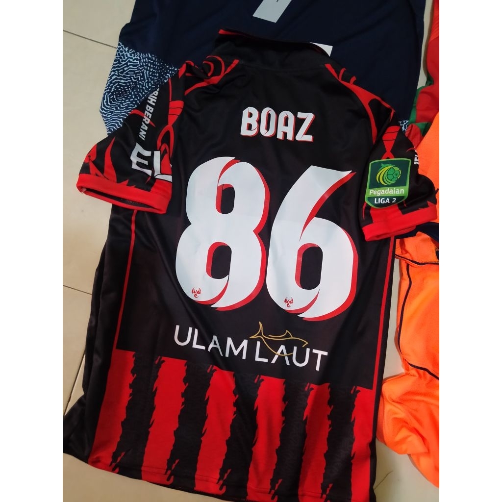 OBRAL JERSEY NAMESET BOAZ #86 PERSIPURA HOME 25/26 LOKAL