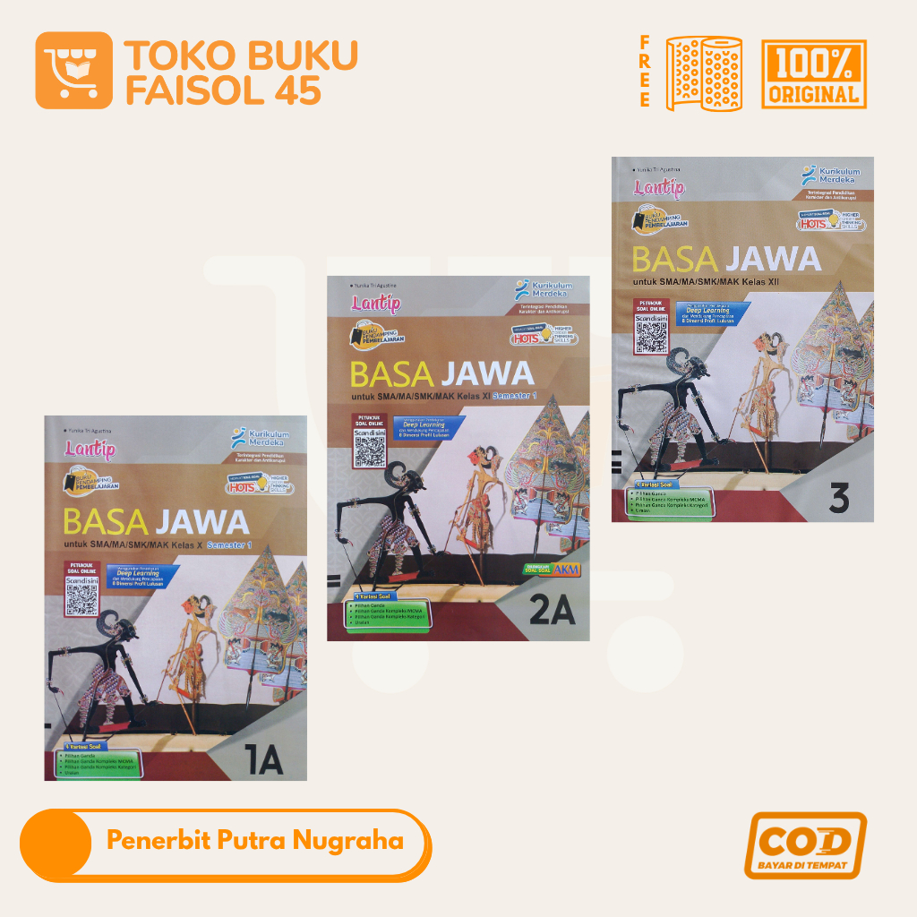 LKS Bahasa Jawa Timur SMA MA SMK MAK Kelas 10 11 12 Putra Nugraha - Lantip - Kurikulum Merdeka