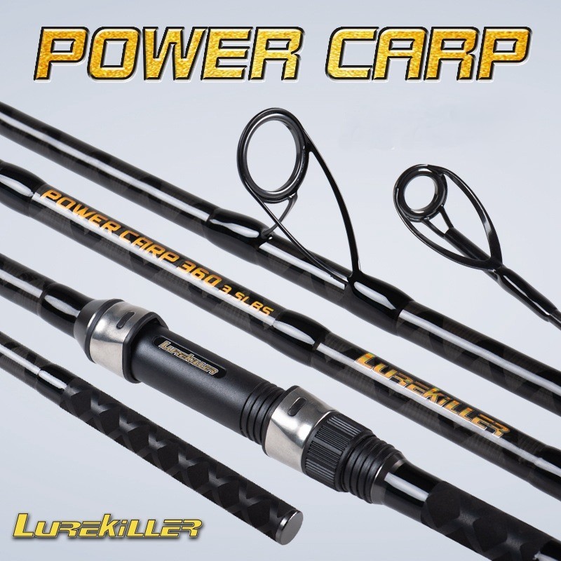 Joran Pancing Surfcasting Lurekiller Power Carp 3.9M Carbon X-Wripe Ring Guide K Series 3 Section