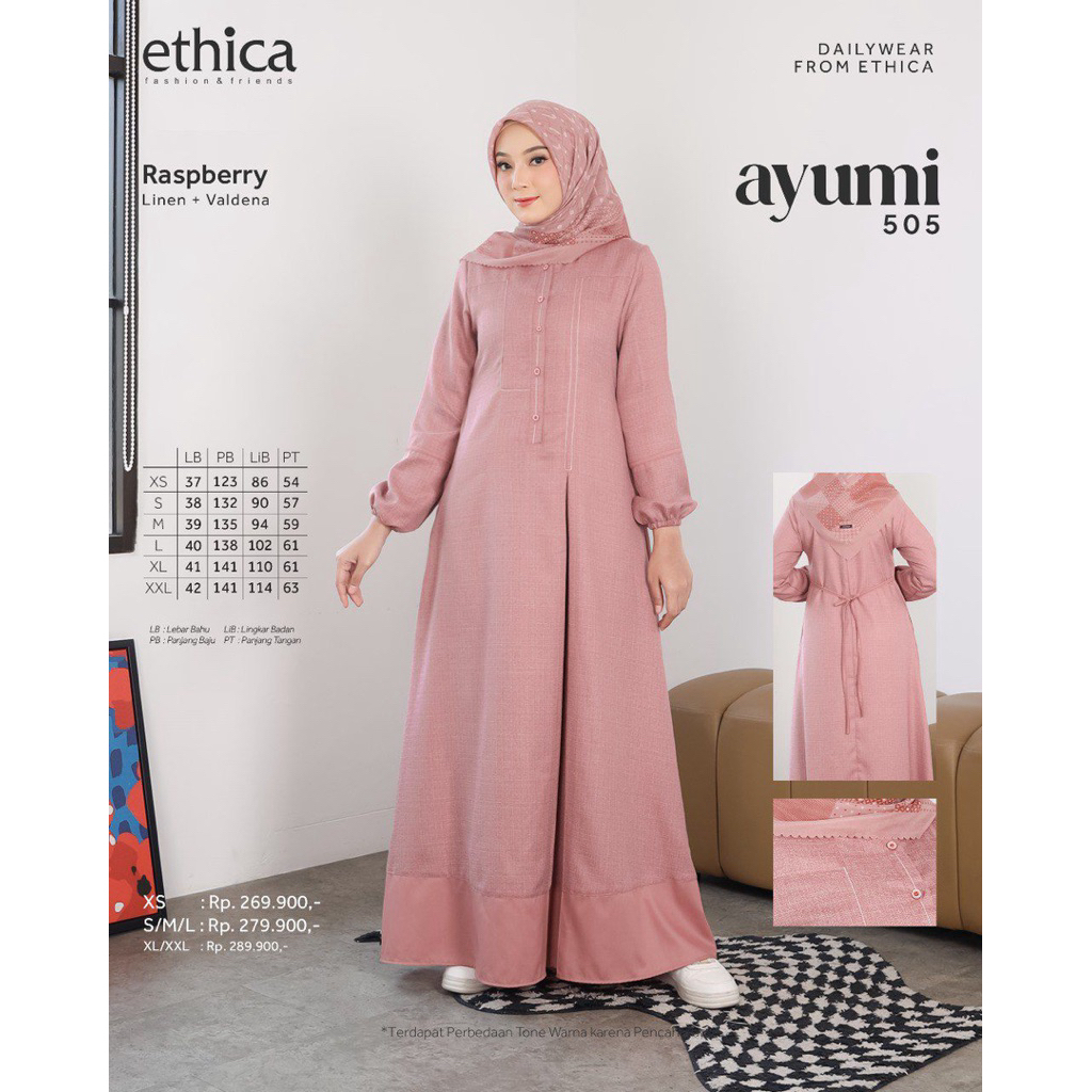 GAMIS ETICHA AYUMI 505_GAMIS ETICHA SIMPLE_GAMIS ETICHA KEKINIAN_GAMIS ETICHA TERMURAH