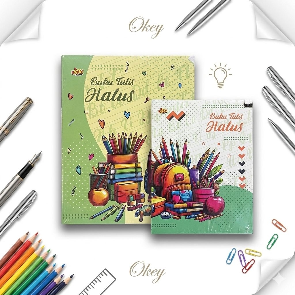 Buku Tulis Halus Kasar KIKY 38 LBR (10 Buku) / PACK