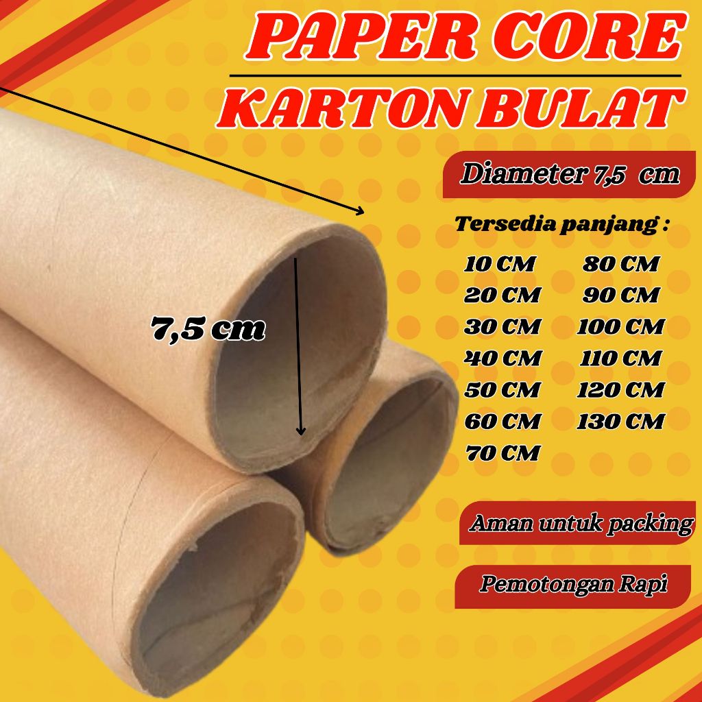 SELONGSONG PACKING / PACKING TABUNG / PAPER CORE / KARTON BULAT