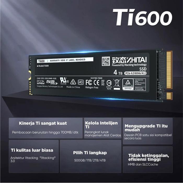SSD ZHITAI TI600 PCie Gen4 | SSD NVME 2280 GEN4