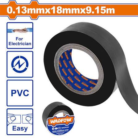 WADFOW PVC Insulating Tape Isolatip Listrik Hitam WPN1103