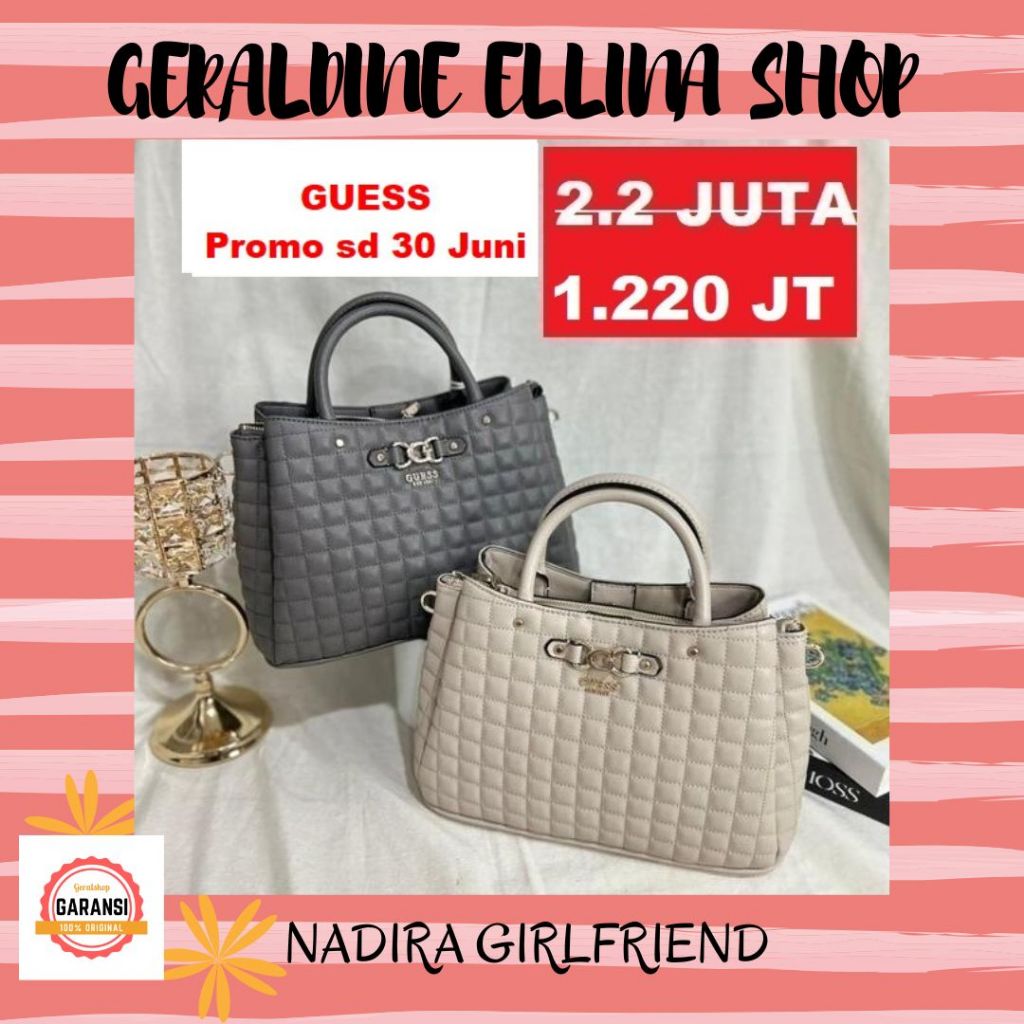Tas Guess wanita seri NADIRA GIRLFRIEND satchel bag SALE original store