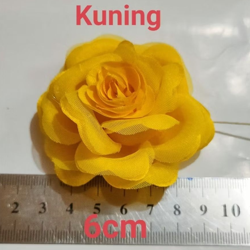 (Besar) Bunga Organza, Aplikasi, Tempel Kebaya
