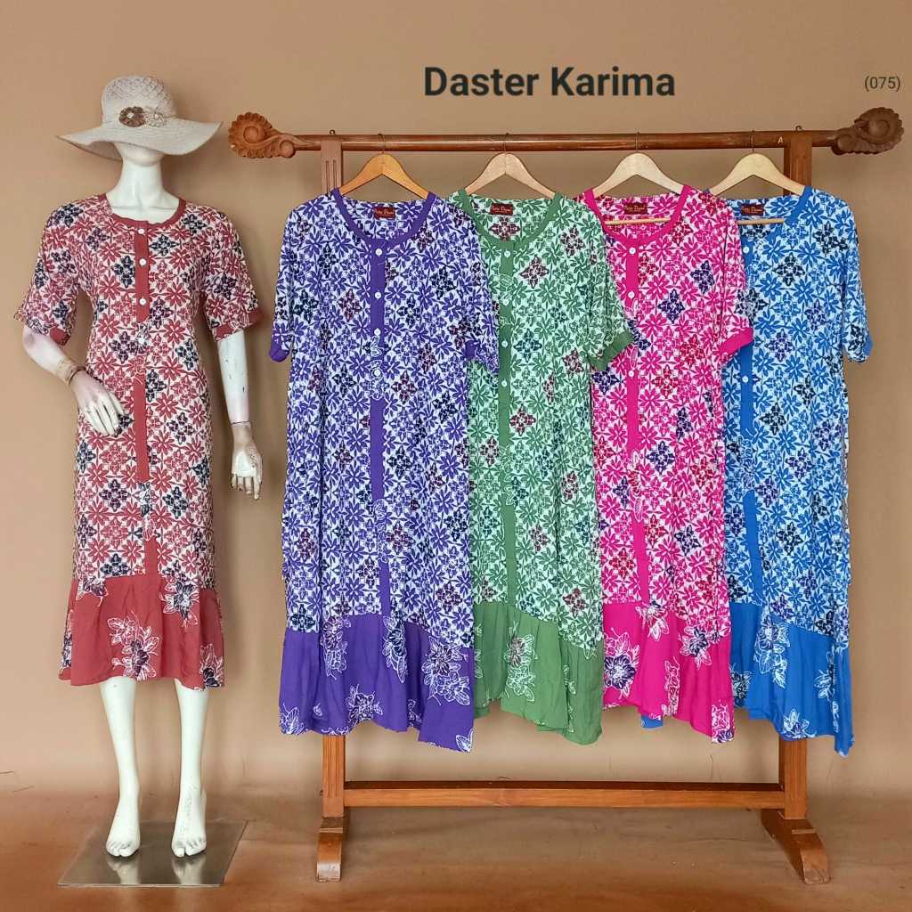 Daster Karima By Putri Diana Busui Resleting Bahan Rayon Halus Terbaru Terlaris Asli Pekalongan