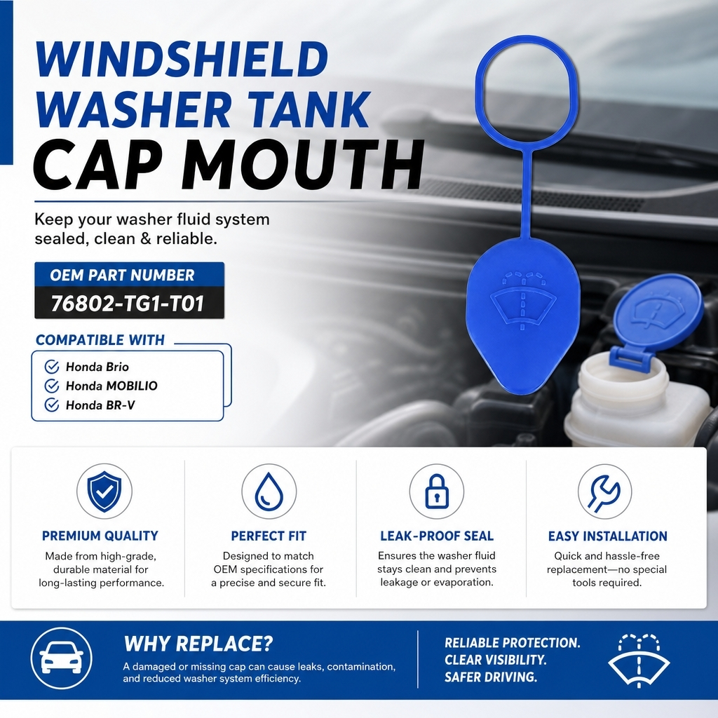 Cap Tutup Tabung tangki Wiper Brio Mobilio BR-V CIVIC 22-ON OE: 76802-TG1-T11