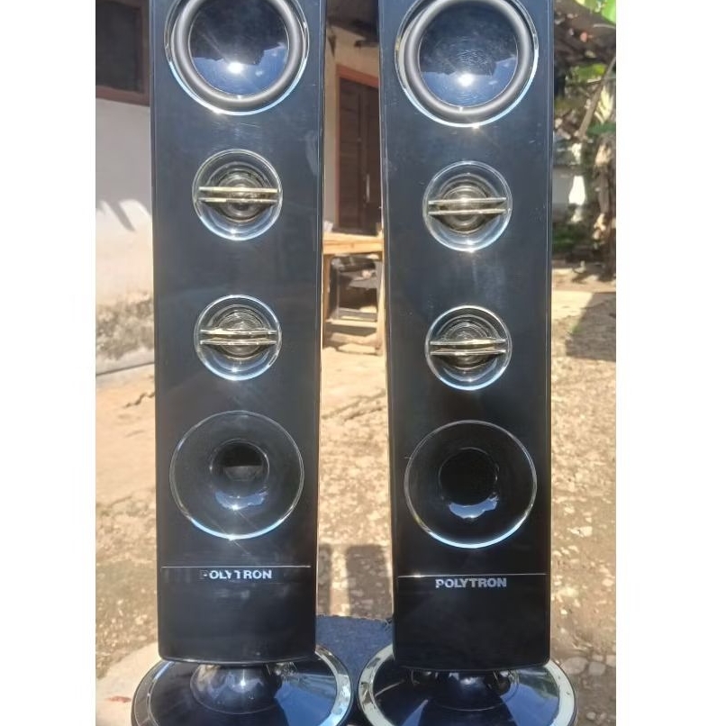 Sepasang Speaker Tower Polytron Pasif (Satelit) - Original Copotan Unit