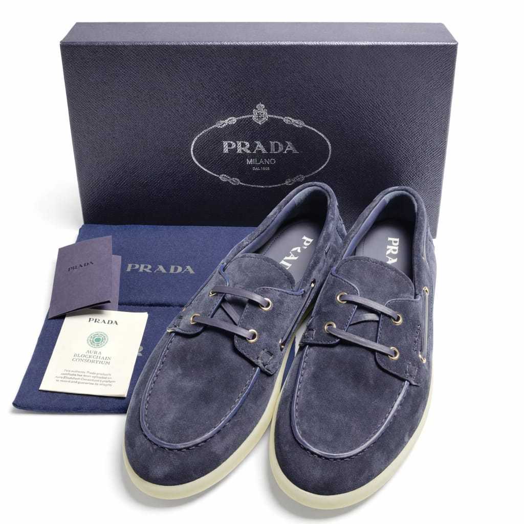 PRADA SUEDE BOAT SHOES