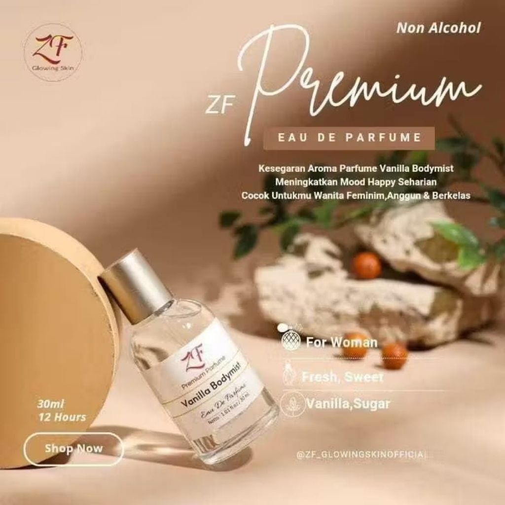 PARFUM ZF (VANILA BODYMIST) PROMO HARGA SPESIAL TAHAN LAMA