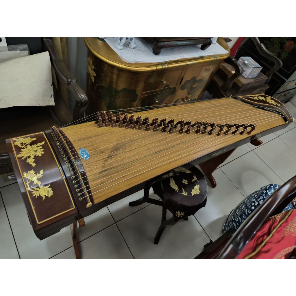 Alat Musik Tradisional Cina Guzheng Kecapi China 21 Strings Full Size 163cm Premium Solid Wood