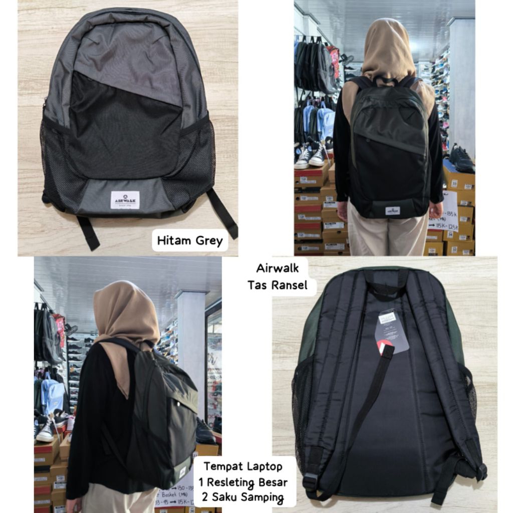 PROMOOOO Tas Ransel Dewasa Unisex Original Brand Airwalk