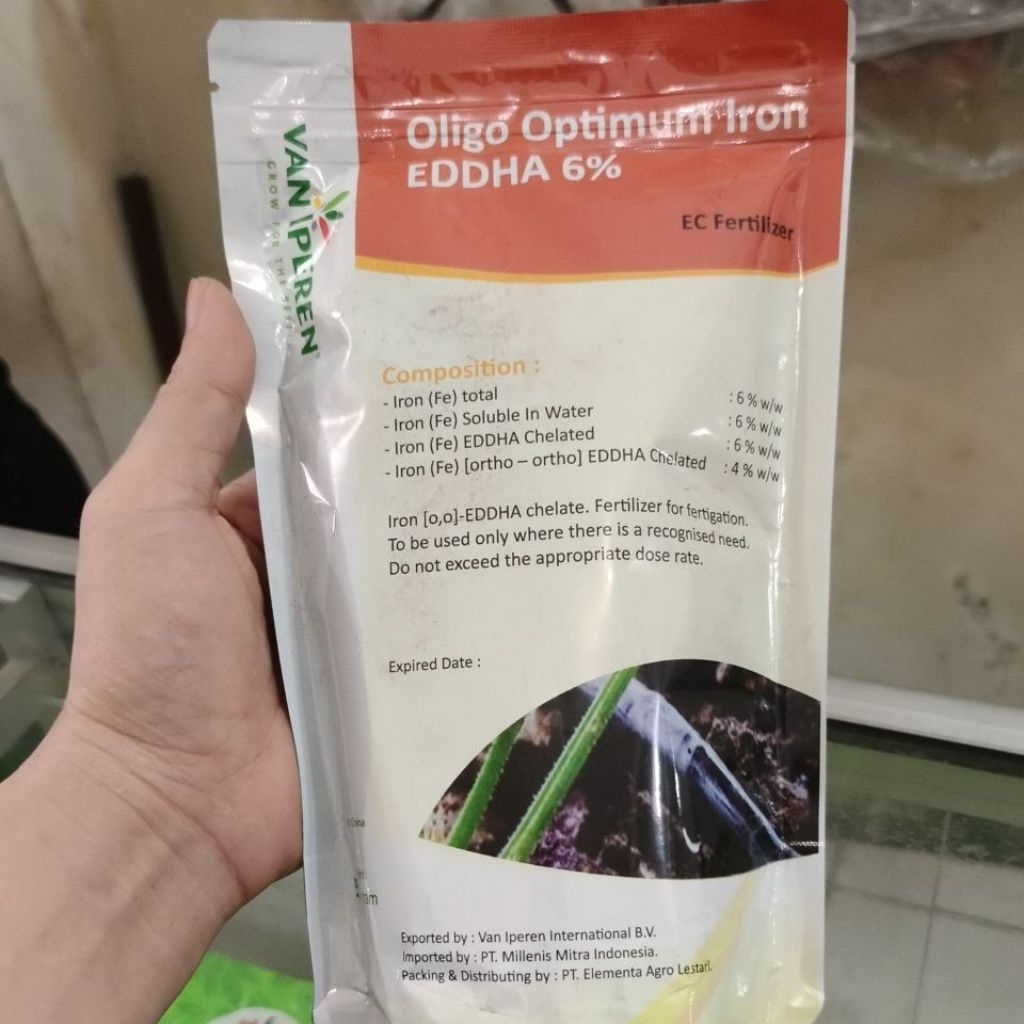 Pupuk Mikro Oligo Optimum Fe EDDHA 6% 500gr