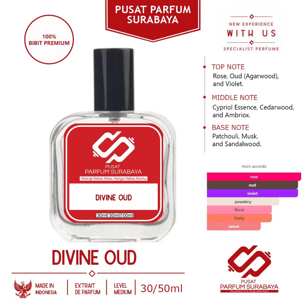 Pusat Parfum Surabaya Inspired Roberto Cavalli Divine Oud 30ml/50ml Premium Extrait De Perfume