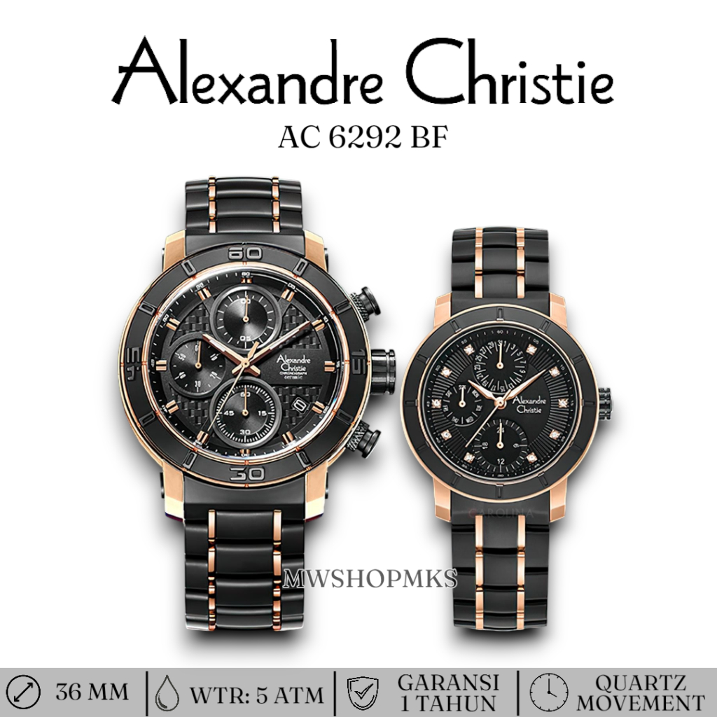 Jam Couple Sport Alexandre Christie AC6292 AC 6292 Original Garansi Resmi Alexander Christie