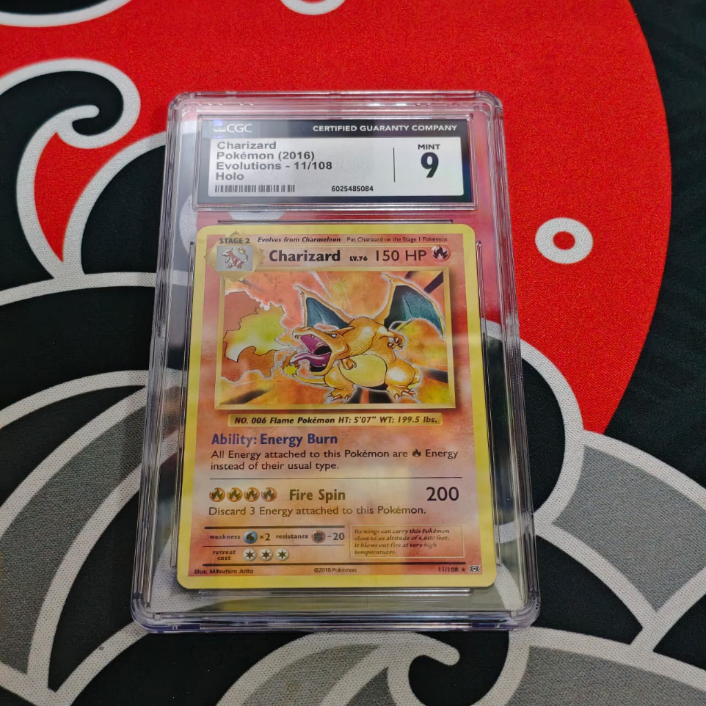 CGC 9 CHARIZARD POKEMON EVOLUTIONS 11/108 CGC 9