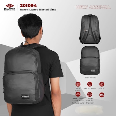 Tas Pria Ransel Blasted B 201094 Sekolah Kuliah Dewasa Laptop Backpack