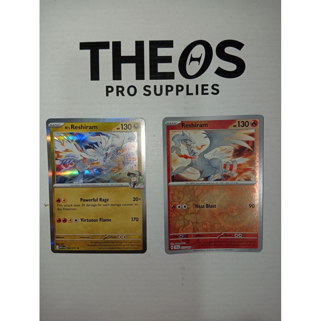 Kartu Pokemon Zekrom Reshiram Holo English